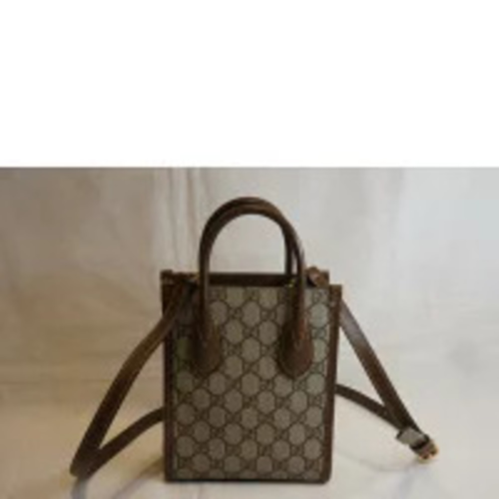 Gucci GG Supreme Bag Shoulder Interlocking GG Brown